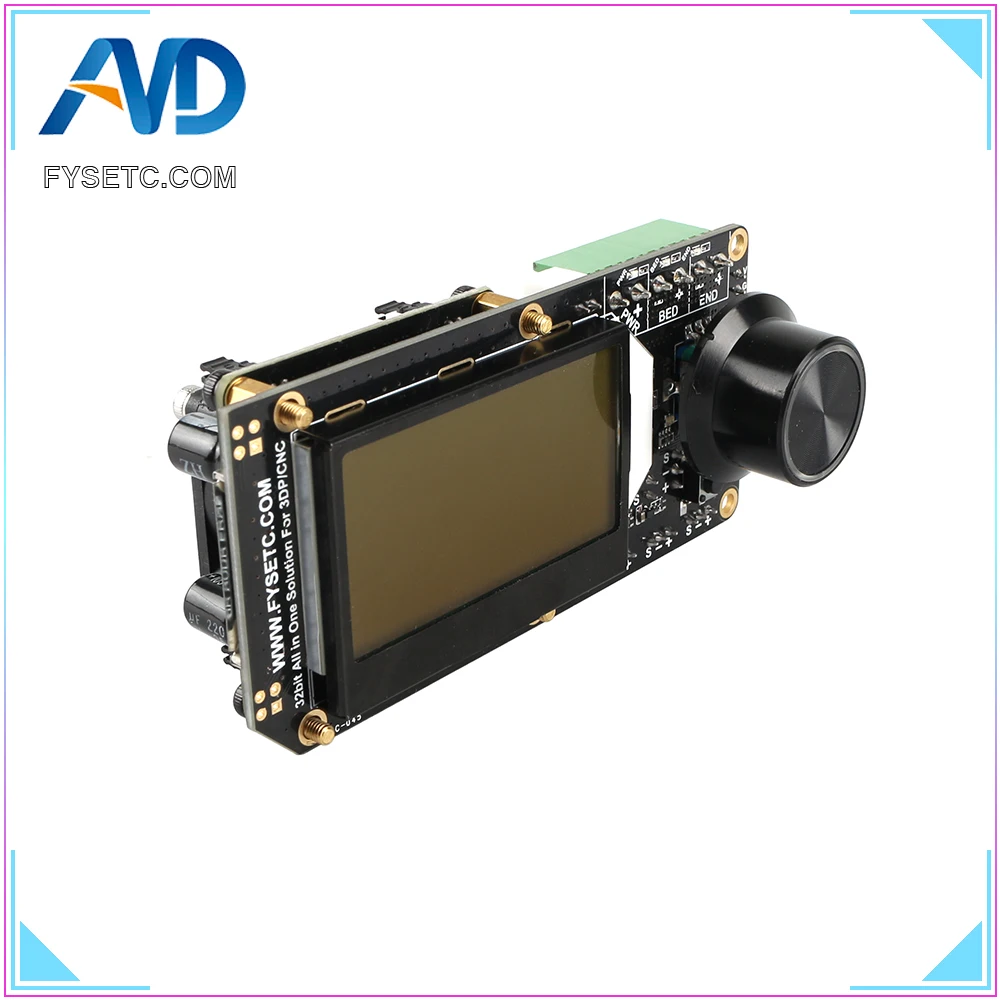 AIO II V3.2 плата контроллера все в одном 32 бит Материнская MCU Встроенная RGB mini12864