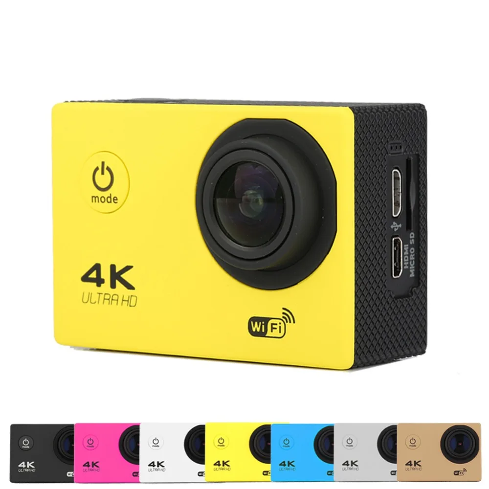 4K камера HD спортивная экшн Wifi 170D угол Go Водонепроницаемая профессиональная на