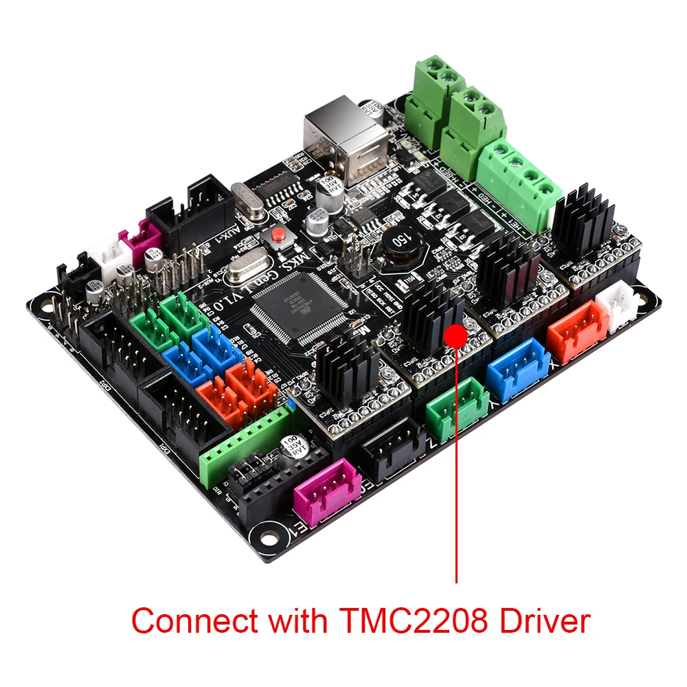 Плата контроллера MKS GEN L V2.0, плата 3d принтера, совместимая с Ramps 1,6-TMC2208/A4988/DRV8825/TMC2130, драйвер Reprap MKS GEN L