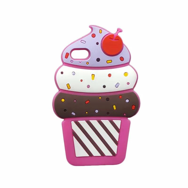 3D Cartoon Ice Cream Soft Silicone Case For iPhone 5s SE 6 6s 7 8 plus X XS MAX XR Back Cover New Christmas Halloween Gift |