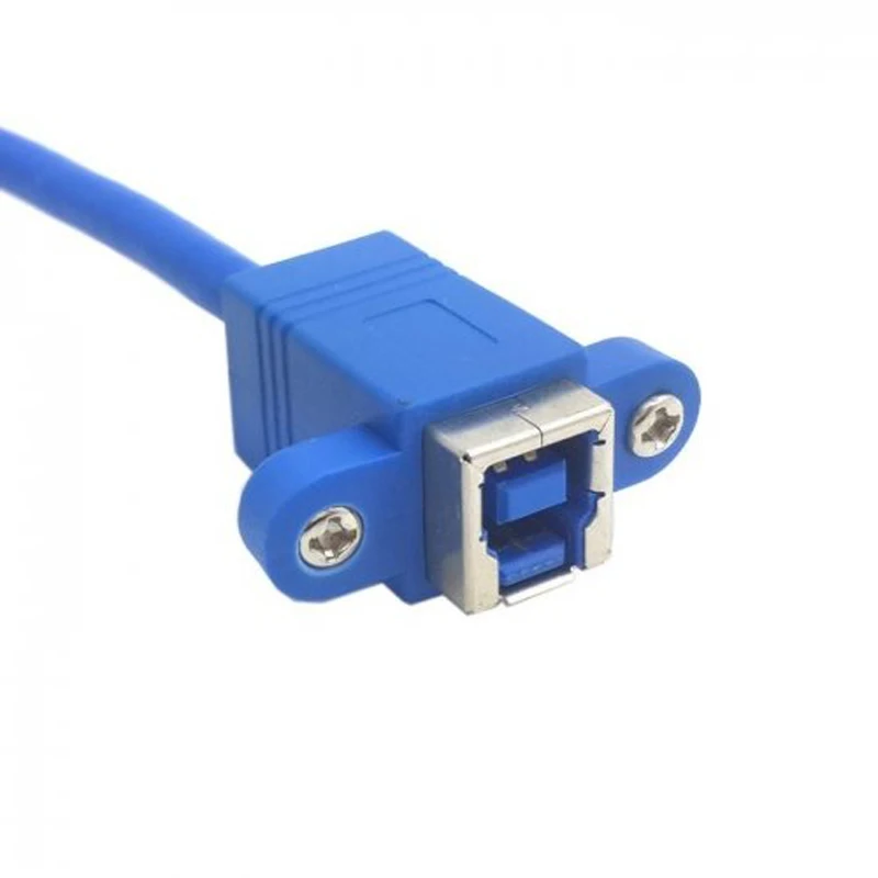 0.3 м USB 3.0 90 градусов влево под углом Micro мужчин и женщин B Панель крепление Тип
