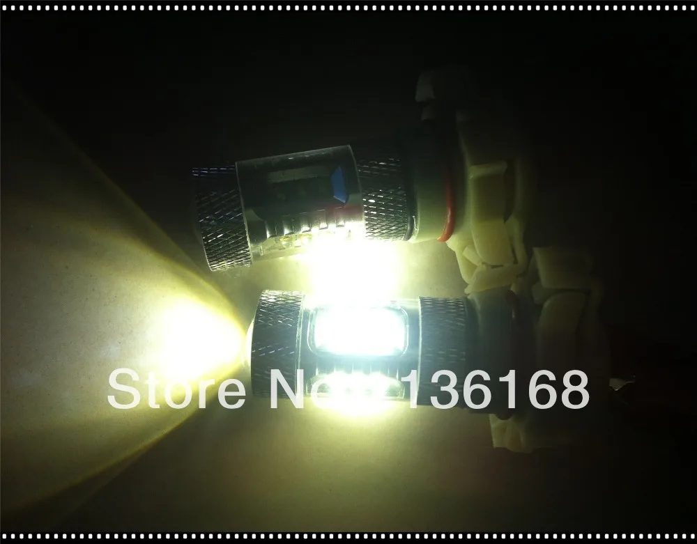 2x H16 Тип 80 Вт высокой мощности Мощность SMD СВЕТОДИОДНЫЙ туман/DRL лампы Белый супер