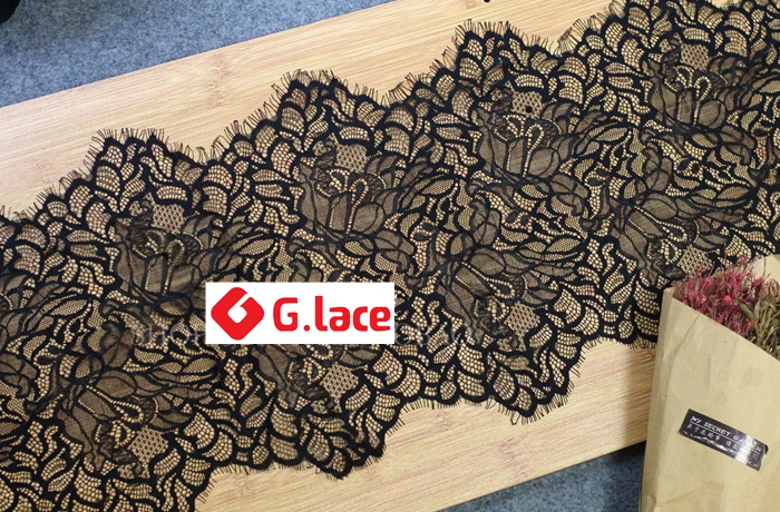 

GLace 9m/lot 30cm wide European rose eyelash lace fabric DIY clothing wedding decoration embroidery accessories lace TX303