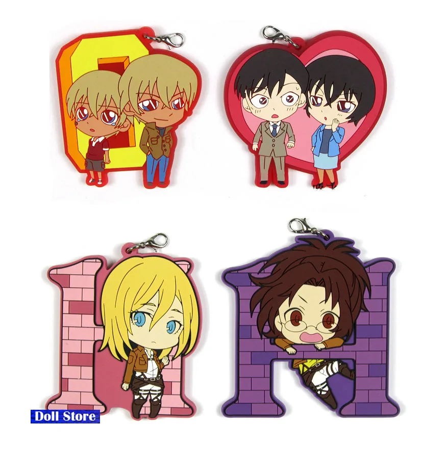 Детектив Конан аниме брелок Джимми Кудо Kaltou малыш Хаттори Sword Ran мури каучуковый