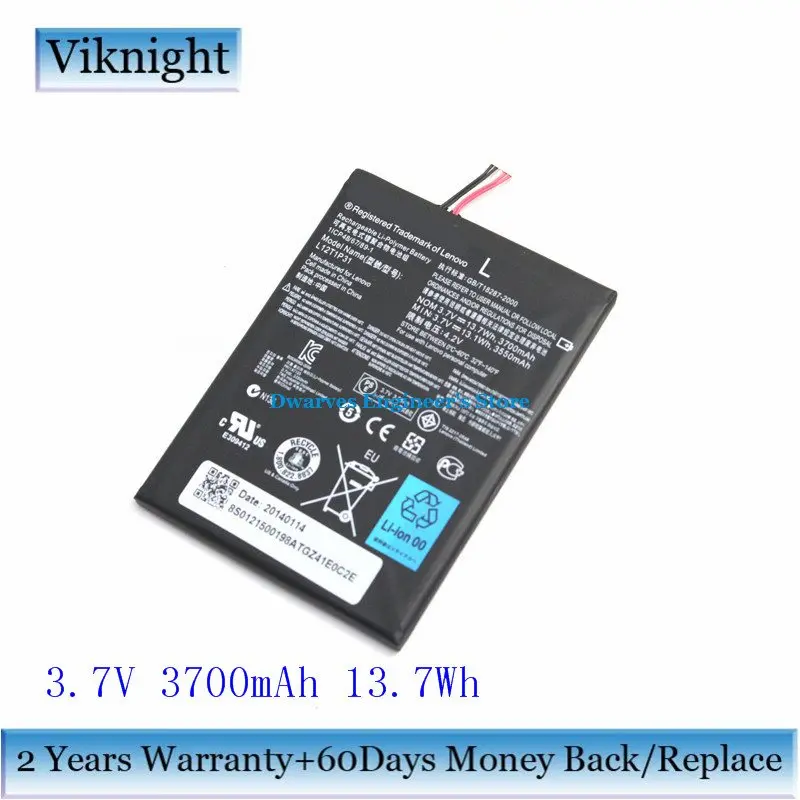 Оригинальный аккумулятор 3 7 В для планшета A2107 A2207 A2107A A2207A H BL195 Lenovo планшетный ПК
