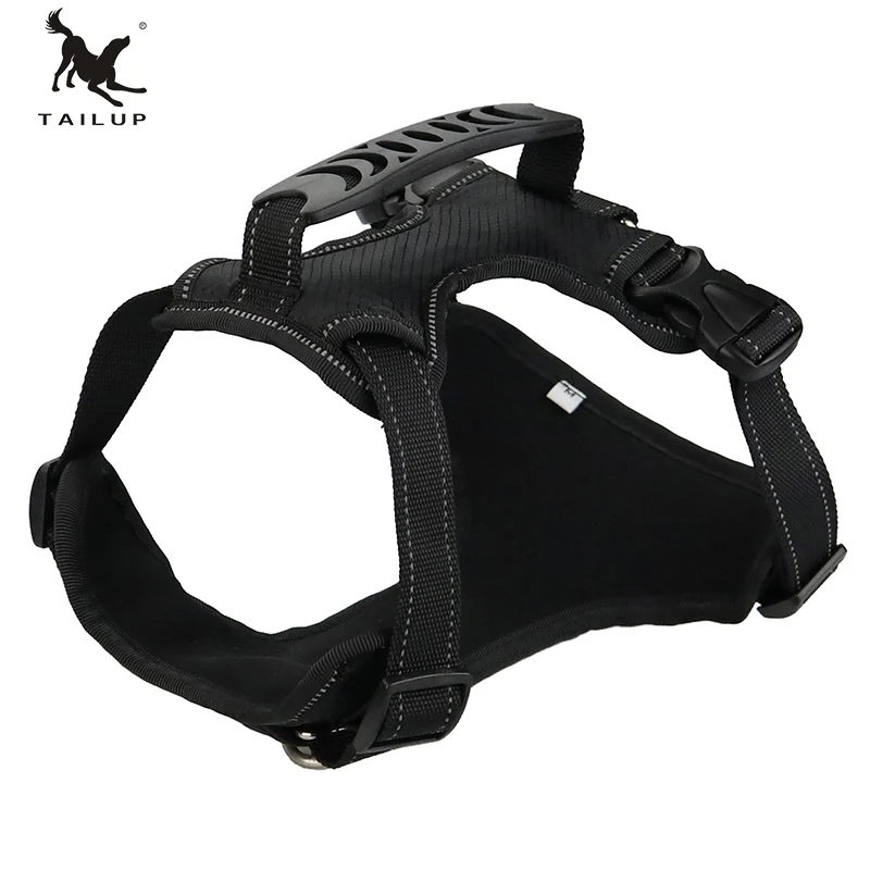 TAILUP S-XL Adjustable Safety Nylon Pet Dog Harness Soft Breathable No Pull Walk for Small Medium Large Puppy Products | Дом и сад