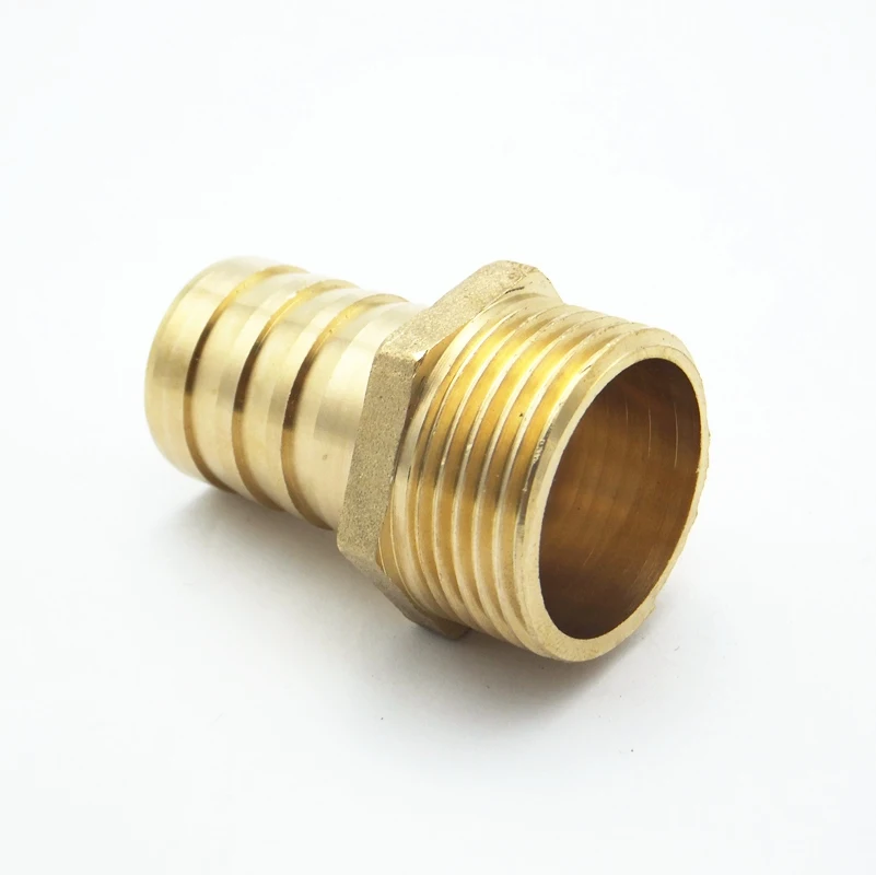Латунный штуцер с зазубринами для шланга 25 мм наружная резьба BSP 1 дюйм |