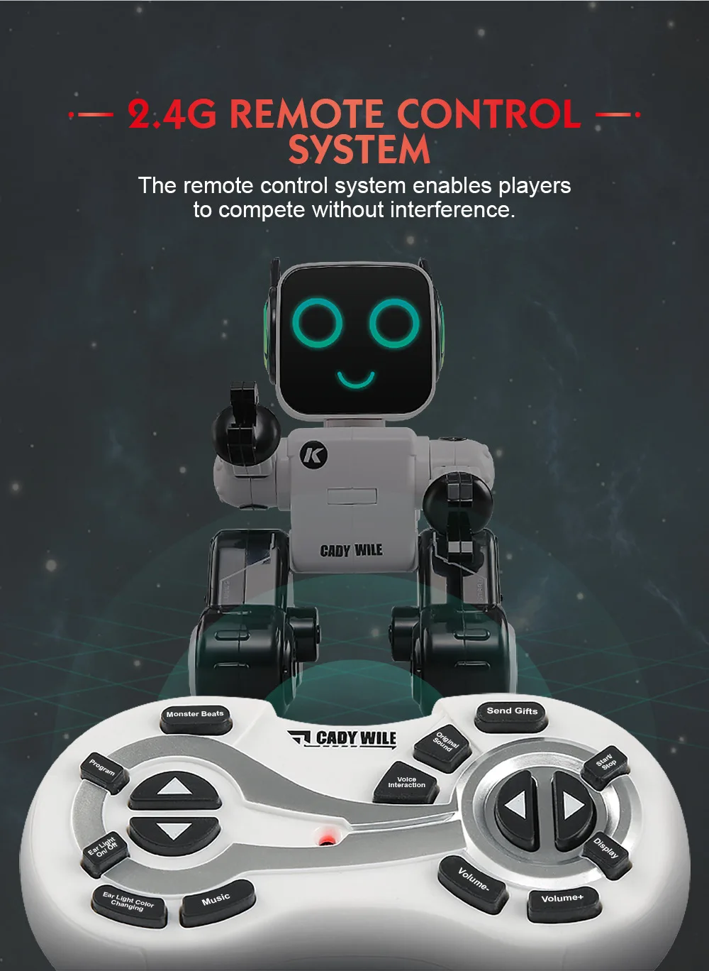 JJRC R4 CADY WILE 2,4G Интеллектуальный робот с дистанционным управлением RC робот игрушка монета банк подарок для детей