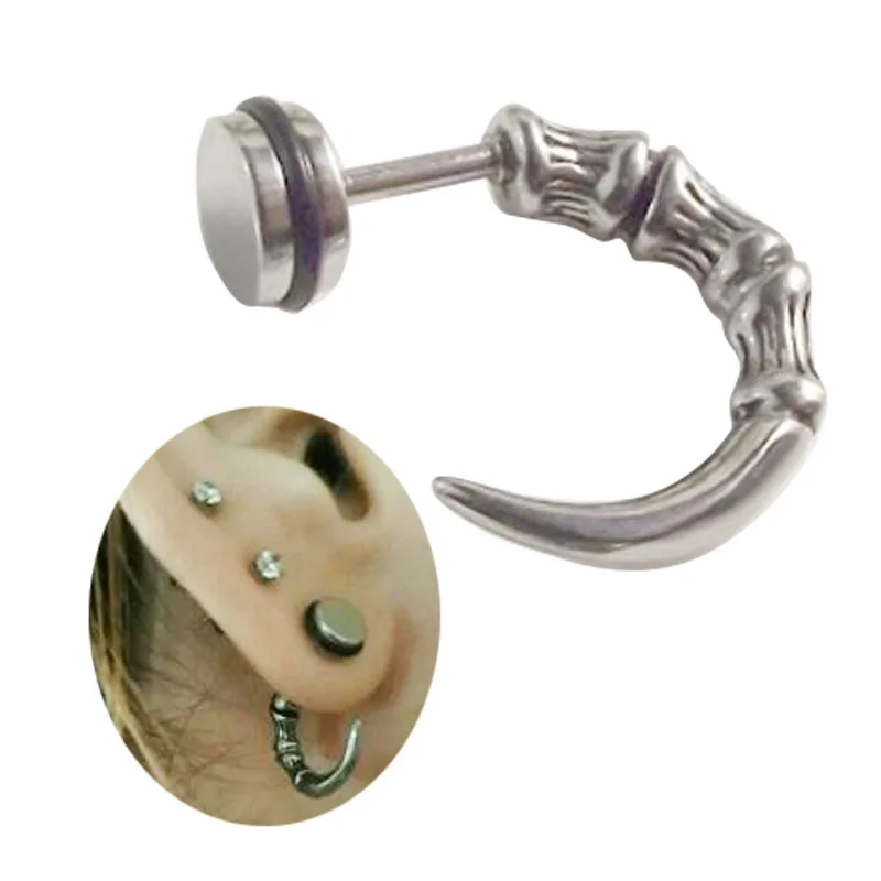 Серьги-гвоздики из нержавеющей стали в стиле панк-рок | Украшения и аксессуары