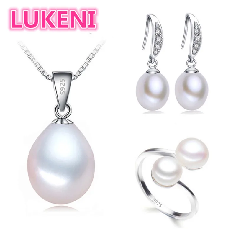 Настоящий пресноводный жемчуг ювелирный набор женские наборы из натурального