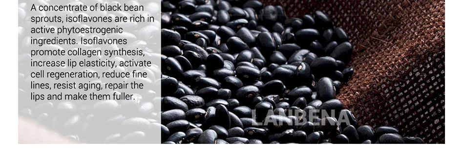 LANBENA Lsoflavone Сыворотка для ухода за губами маска для губ для увеличения эластичности губ Восстанавливающая увлажняющая маска