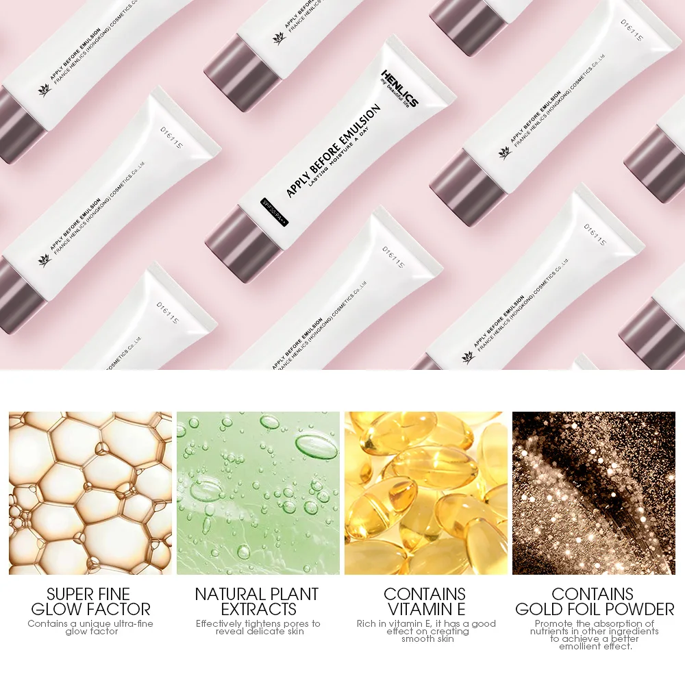 HENLICS 2pcs/set Make Up Set Face Primer+BB Cream Foundation oil control water proof | Красота и здоровье