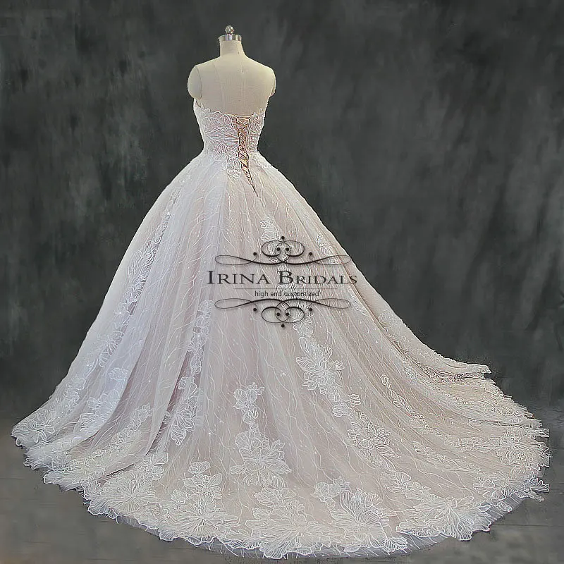 Свадебное платье без бретелек с кружевной аппликацией Irina Bridals de mariee | Свадьбы и