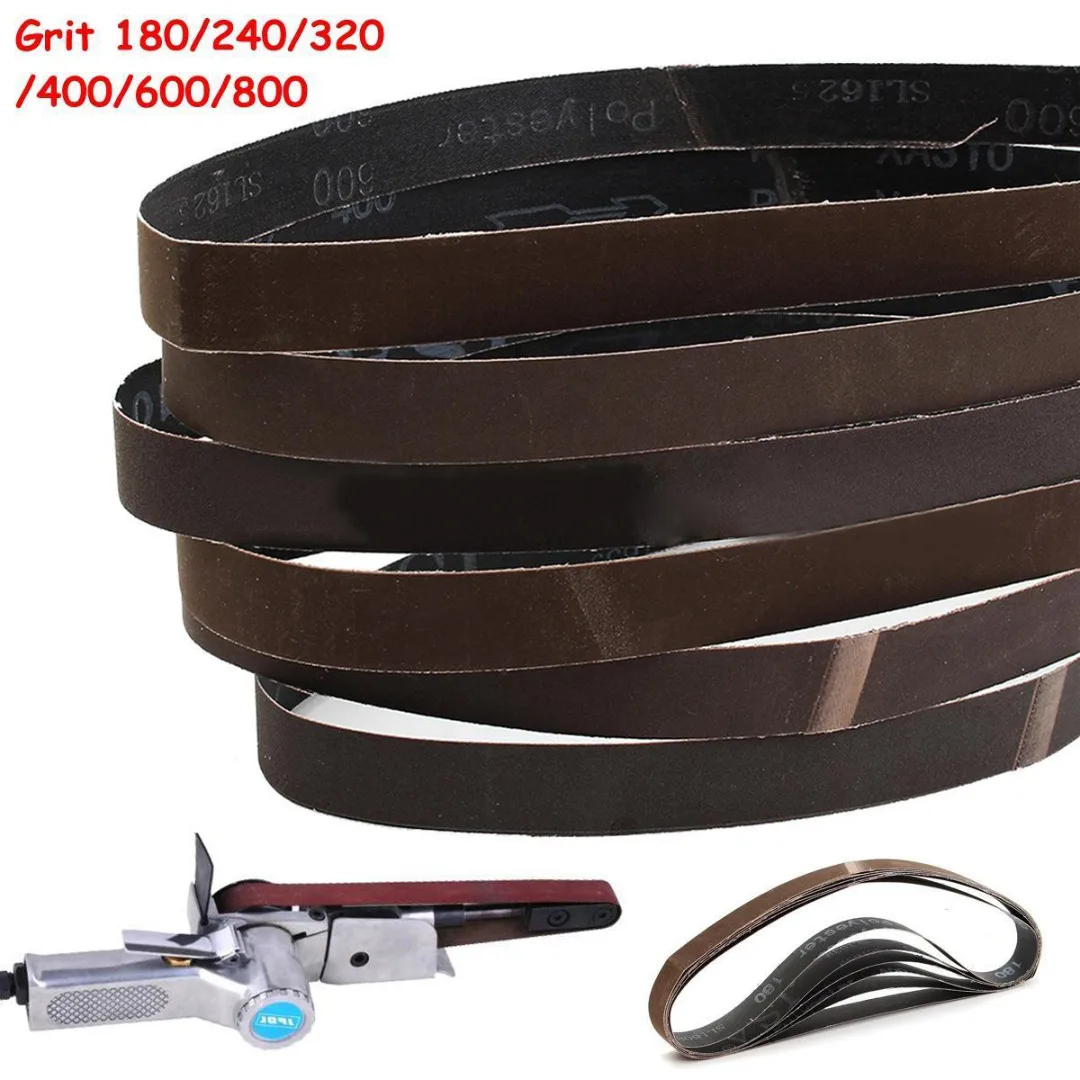 6 шт 1 ''x 30'' 180/240/320/400/600/800 зернистая шлифовальная Ремни комплект