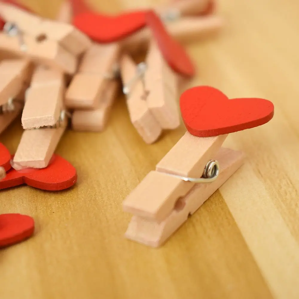 10 шт./упак. модные деревянные детские носки Красивые красные любящее сердце