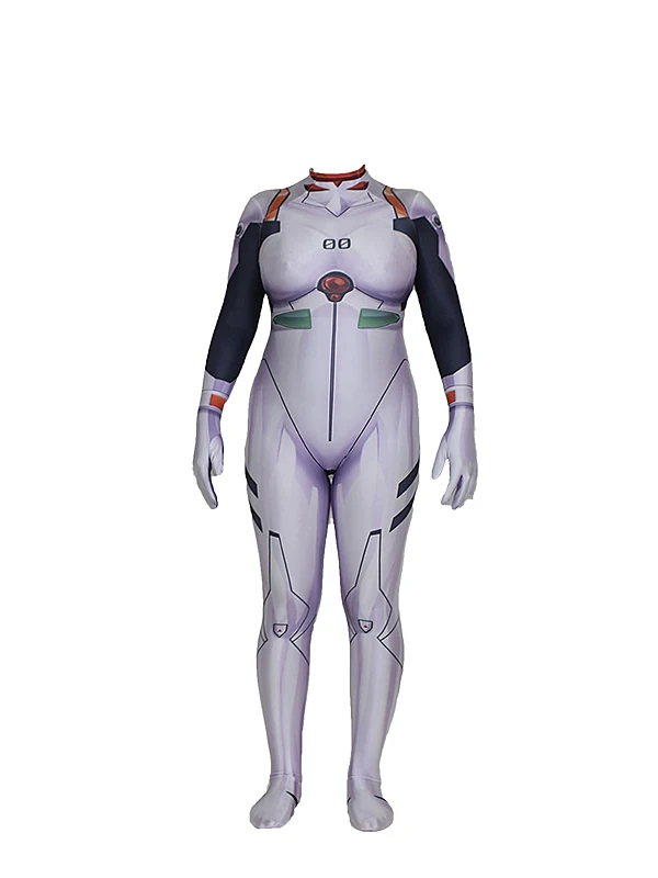 Ayanami Rei костюм лайкра супергерой боди комбинезон Хэллоуин зентай костюмы для