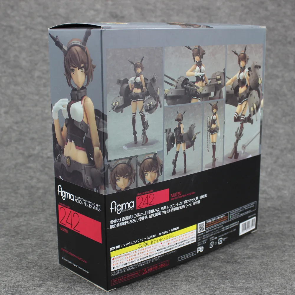 Коллекция аниме Kantai Mutsu Figma 242 ПВХ Фигурки Коллекционная модель игрушки