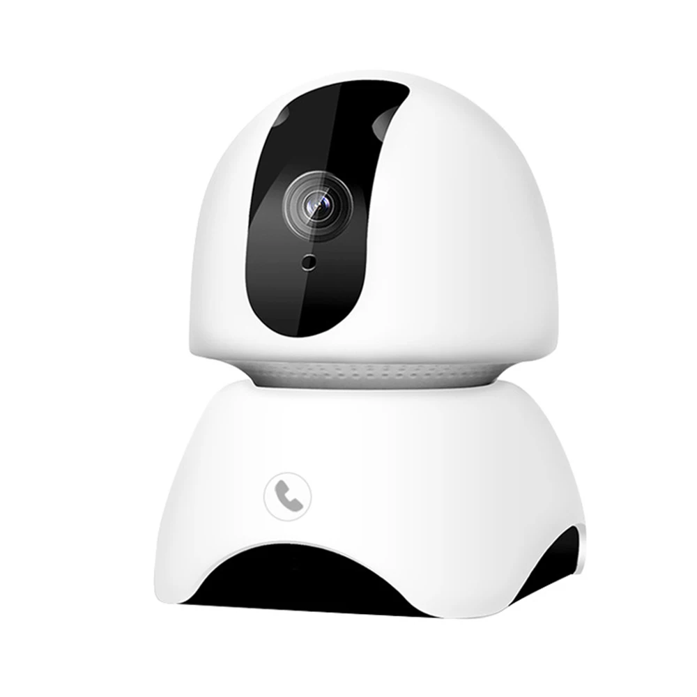 UK CYSINCOS Детский Монитор 720P HD IP камера Wi-Fi беспроводная автоматическое отслеживание ночного видения Домашняя безопасность сеть видеонаблюдения мини-камера - Color: UK