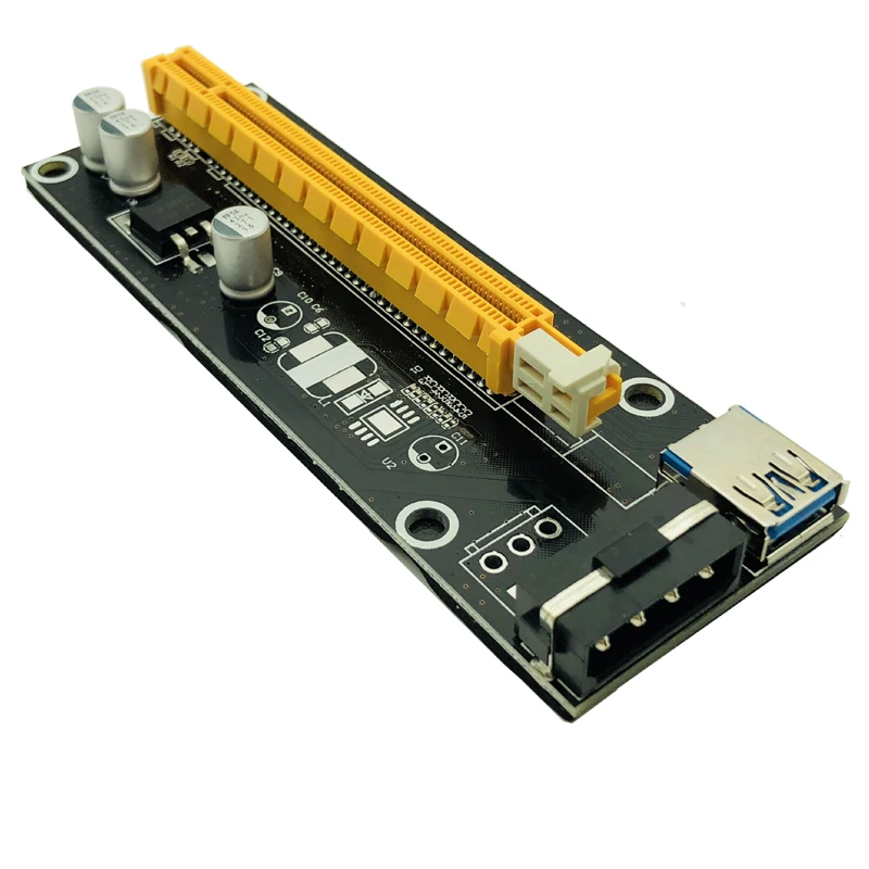 10 шт. Райзер карта Pci e 1x до 16x60 см Usb 3 0|Компьютерные кабели и разъемы| |