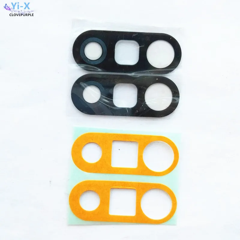 Оптовая цена 30 шт./лот стеклянный объектив задней камеры с клейкой наклейкой для