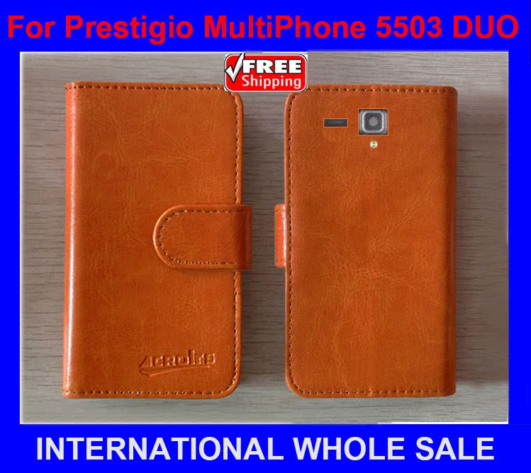 Чехол для телефона Prestigio 5503 DUO 6 цветов заводская цена кожаный чехол MultiPhone с