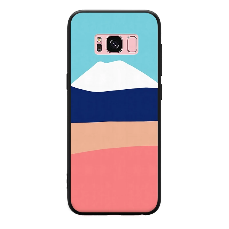 Цветной геометрический узор для Samsung Galaxy S6 S7 Edge S8 S9 Plus Note 3 4 5 8 9 Жесткий чехол