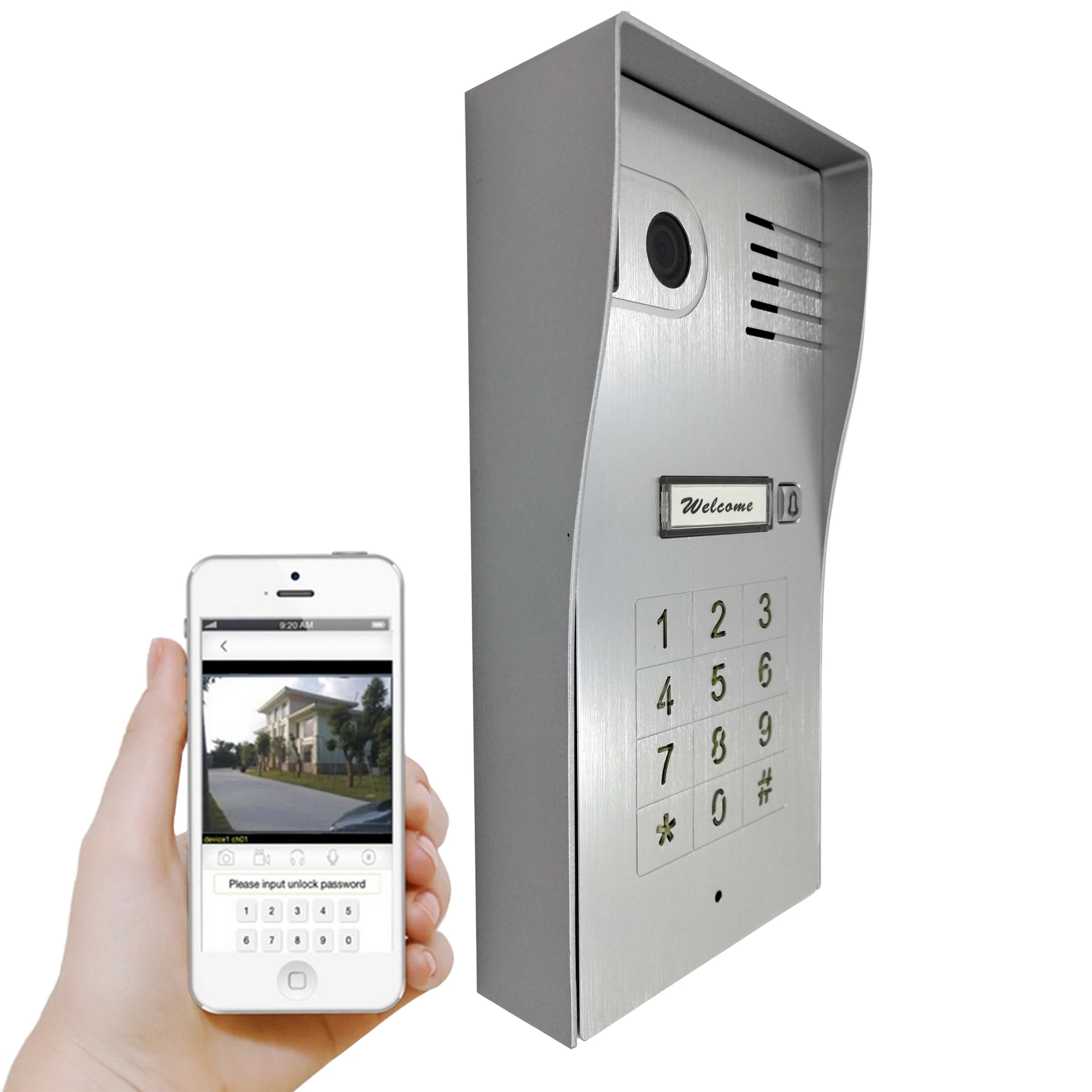 Wereldwijde Nieuwe Draadloze Wifi IP Video deurtelefoon deurbel Camera Touchscreen Intercom Ondersteuning IOS Android voor Smart Telefoon Tablet