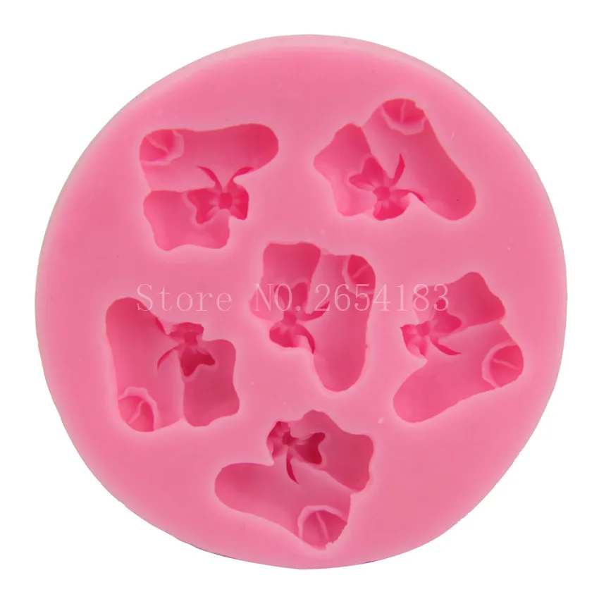 6 рождественских носков помадка силиконовый для торта форма мыла кекс желе