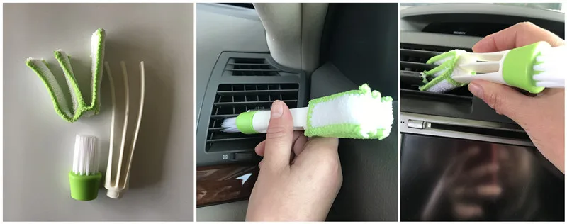 

Car styling Car Cleaning Air Conditioner Vent Brush for Jaguar xf xe x-type xj s-type stickers f-pace guitar embler Accessorie