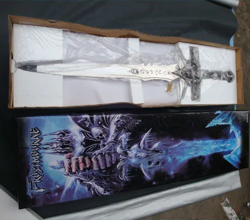 S1703 игра Аниме WOW FROSTMOURNE ARTHAS MENETHIL меч 1:1 Реплика W/простое настенное крепление 47"