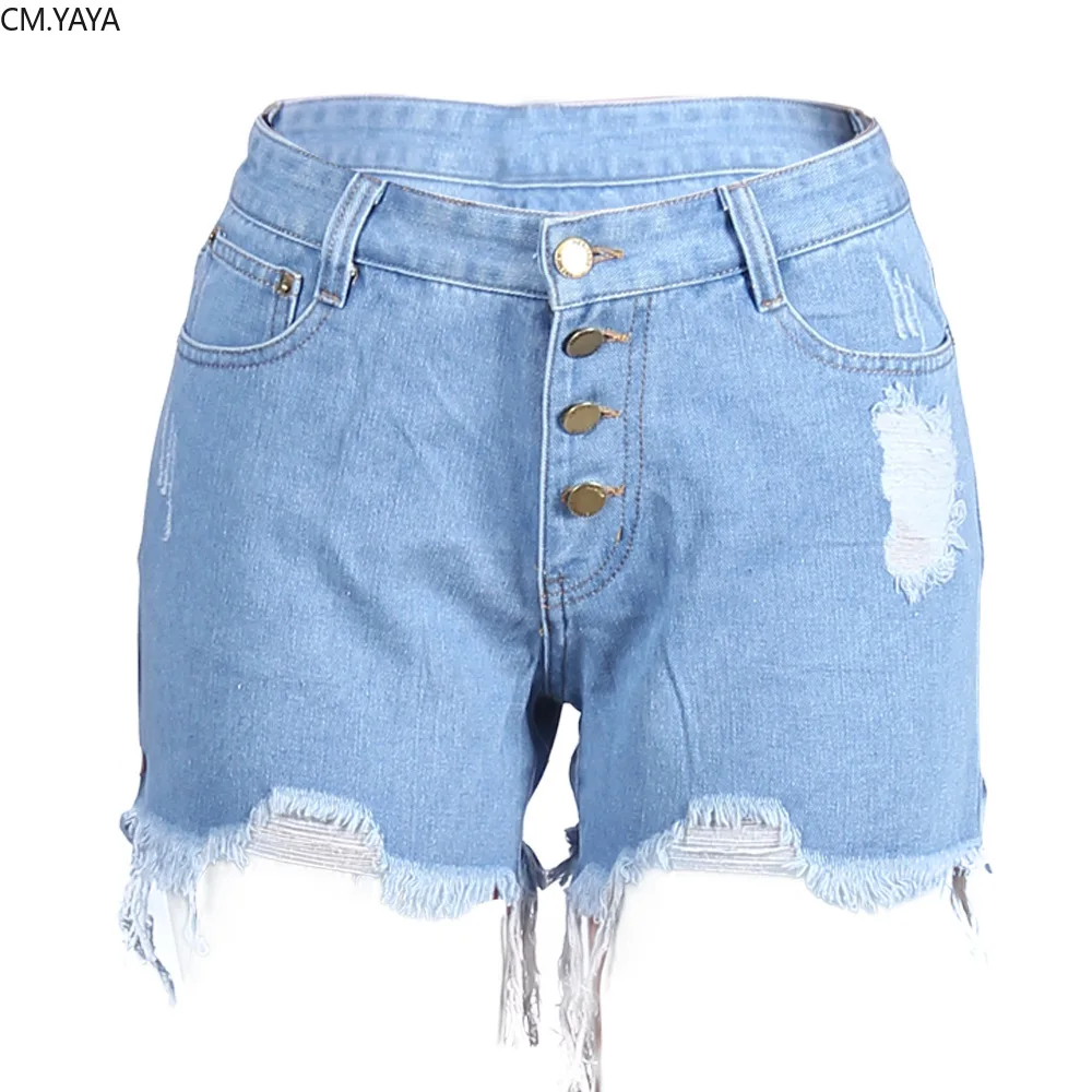 2019 women summer sexy button hole mid waist streetwear denim shorts fashion casual short jeans vintage trousers 2 color GLL027 | Женская