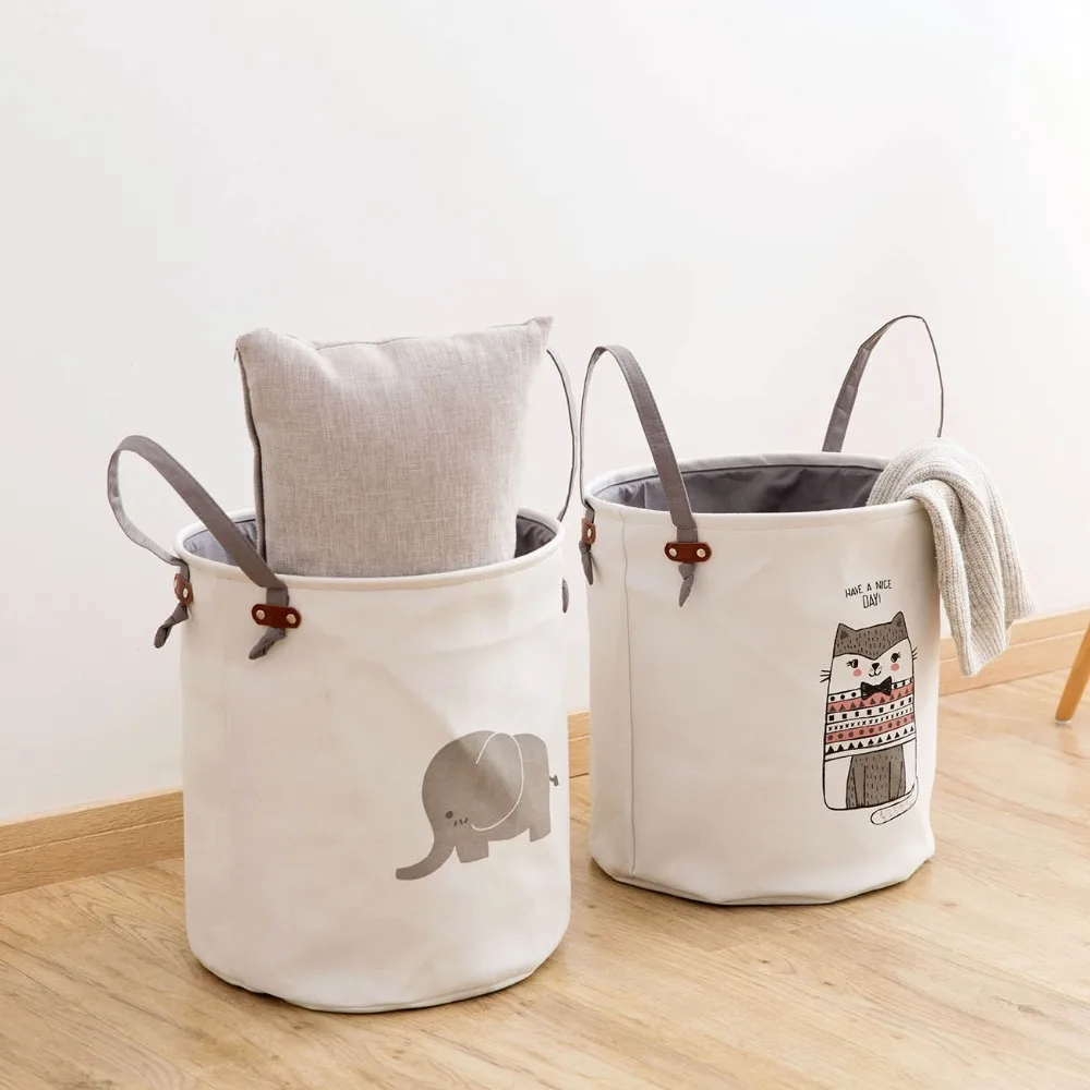 Folding Laundry Basket Sorter Hamper Dirty Clothes Home Washing Cartoon Sundries Handle Bag Baby Toys Storage Organizer | Дом и сад
