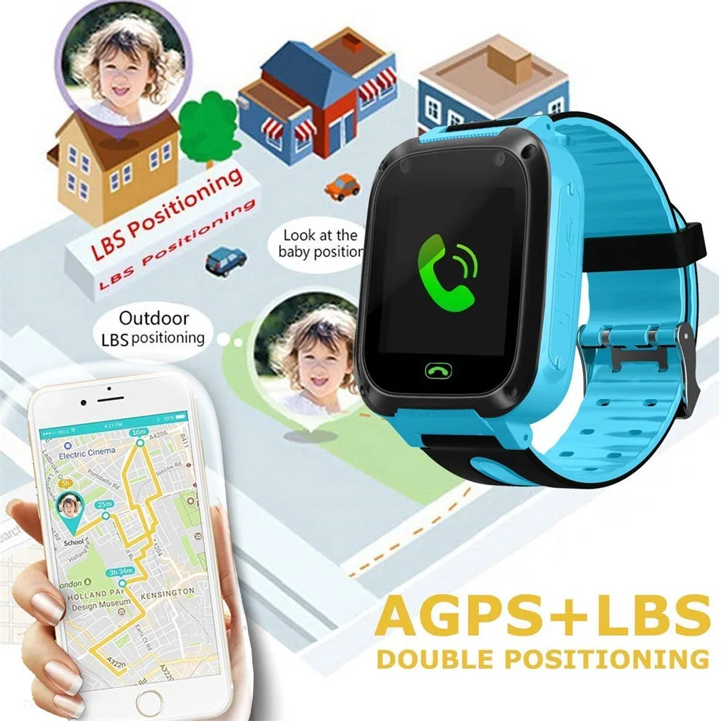 Умные часы для детей android Smartwatch с камерой поддержка вызова SIM LBS/gps sim-карта ребенок
