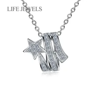 authentic100 925 sterling silver austrian zircon pendants charm l women luxury valentines day gift jewelry 18120