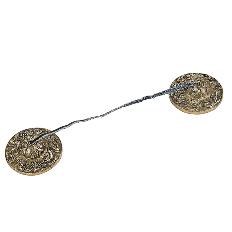 Тибетская Йога Медитация тарелки колокол Дракон тиснением|Звенящий колокольчик|