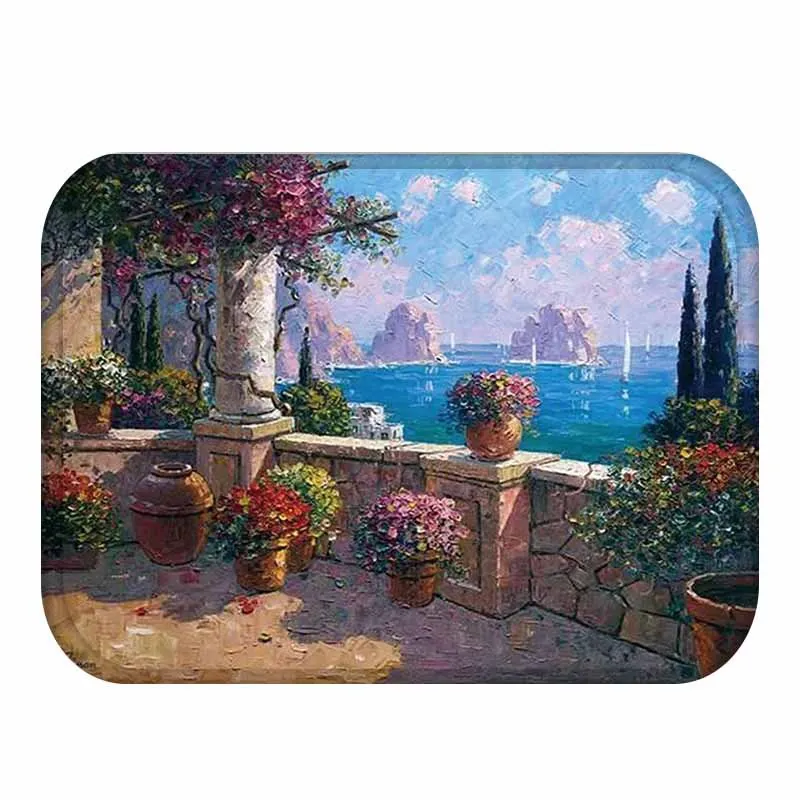 40x60 см Ландшафтный дорожный нескользящий напольный коврик, напольные коврики для улицы, животные, коврики для передней двери, кухонный коврик для гостиной - Цвет: 9