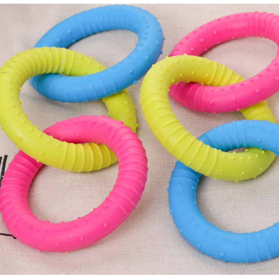 Резиновые игрушки для собак жевательные чистые зубы интерактивный Щенок игра