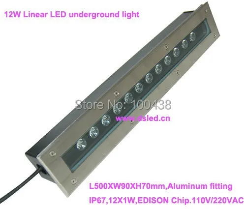 Бесплатная доставка! Линейный светодиодный светильник 50 см/шт. 12 Вт для наружного