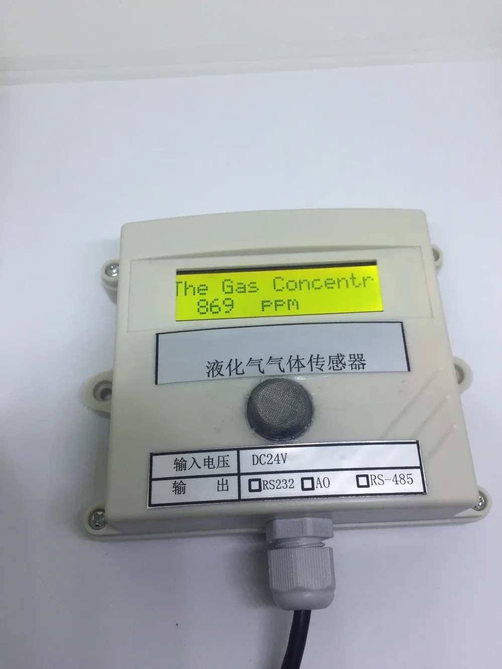 Датчик газа датчик легковоспламеняющегося онлайн обнаружения 485 PLC использует