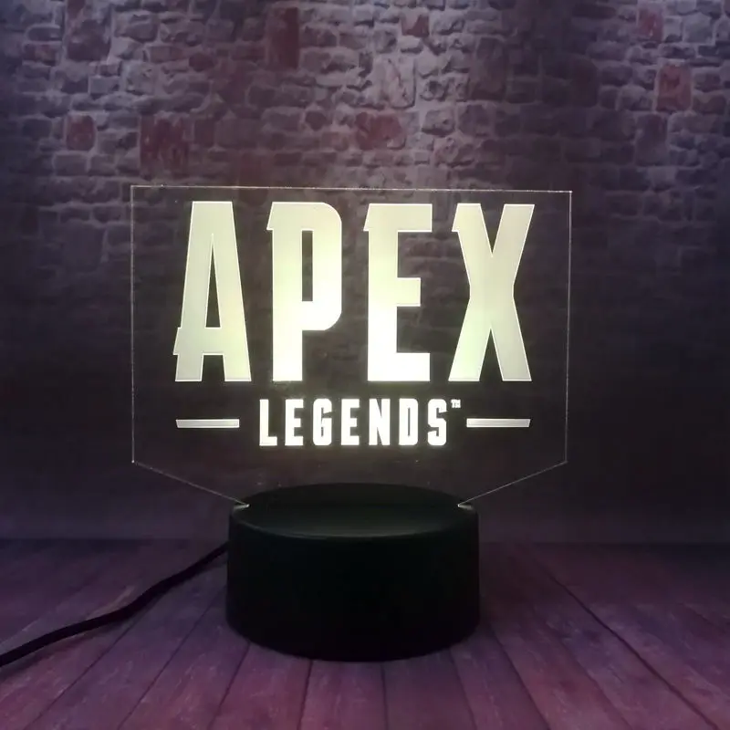 Фигурка Apex Legends Модель 3D иллюзия светодиодная лампа 7 цветов Изменение ночного