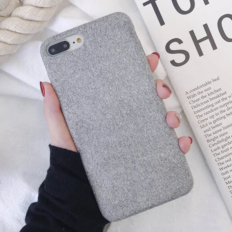 T4 Lovebay чехол для телефона для iPhone X, 8, 7, 6, 6s Plus, карамельного цвета теплый ворсистый тканевый классический сплошной цвет, задняя крышка, чехол s Coque Capa - Цвет: T4
