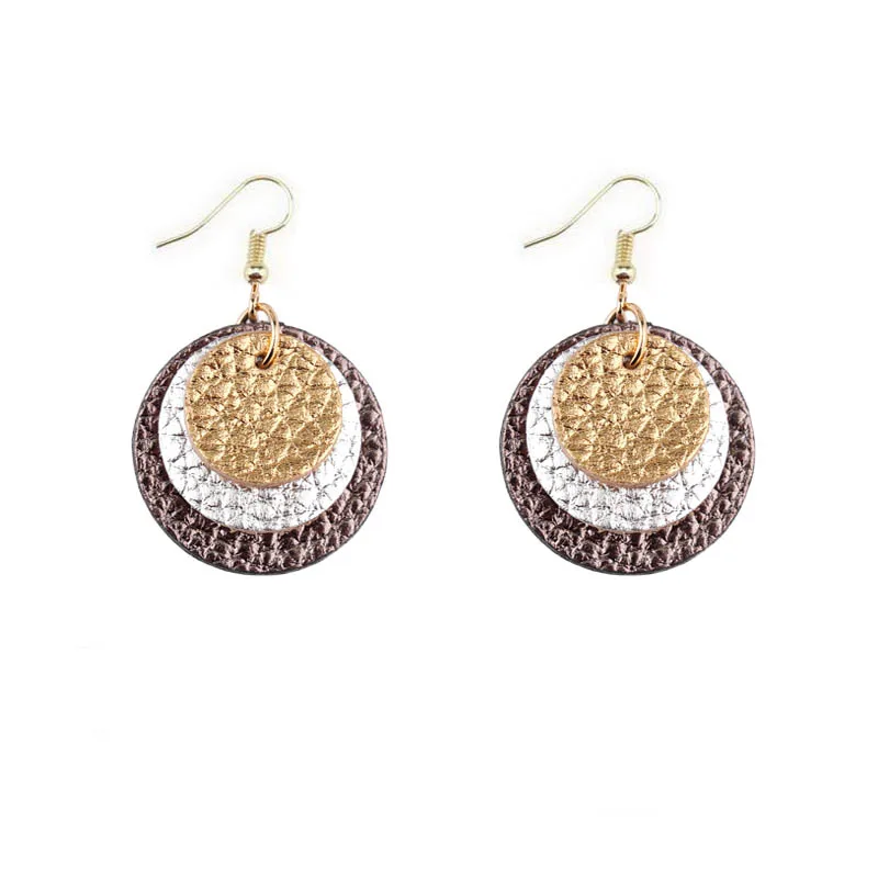 Женские серьги из натуральной кожи в стиле бохо | Украшения и аксессуары