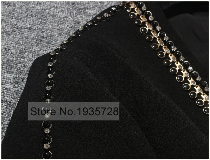 Модная черная женская короткая куртка с V-образным вырезом и длинным рукавом