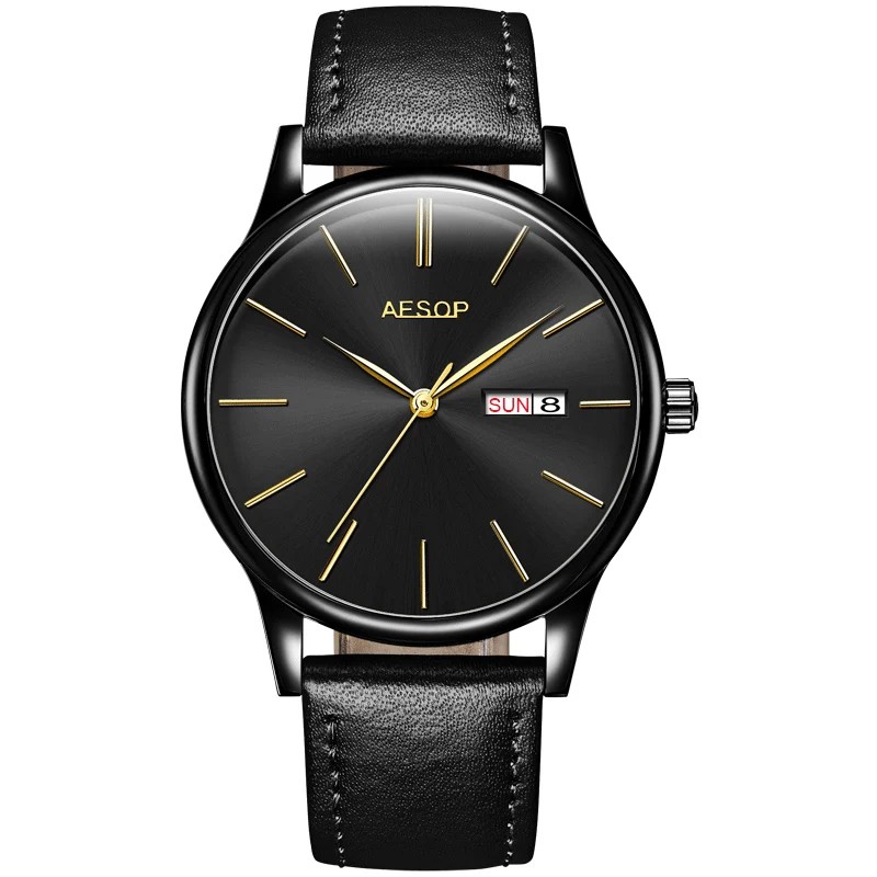 black Мужские часы Топ люксовый бренд Relogio Masculino модные мужские часы Стальные спортивные мужские часы reloj hombre montre homme - Цвет: black