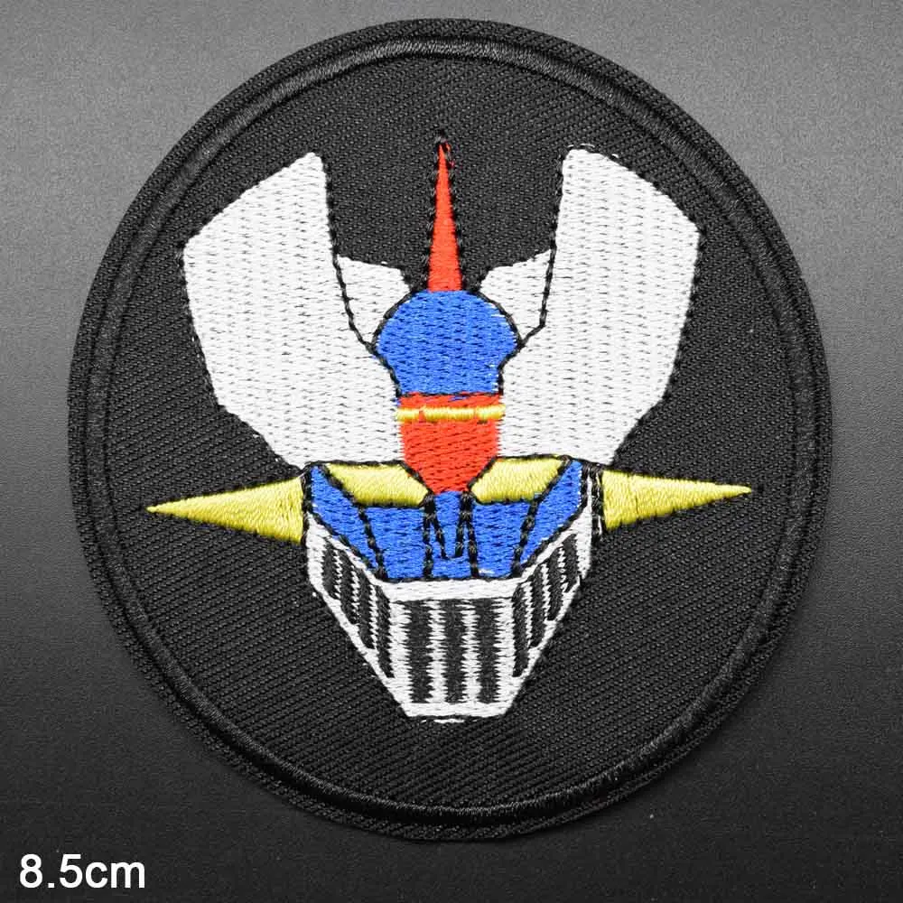 Мультяшные аниме Mazinger Z термоклейкие вышитые нашивки для одежды наклейки
