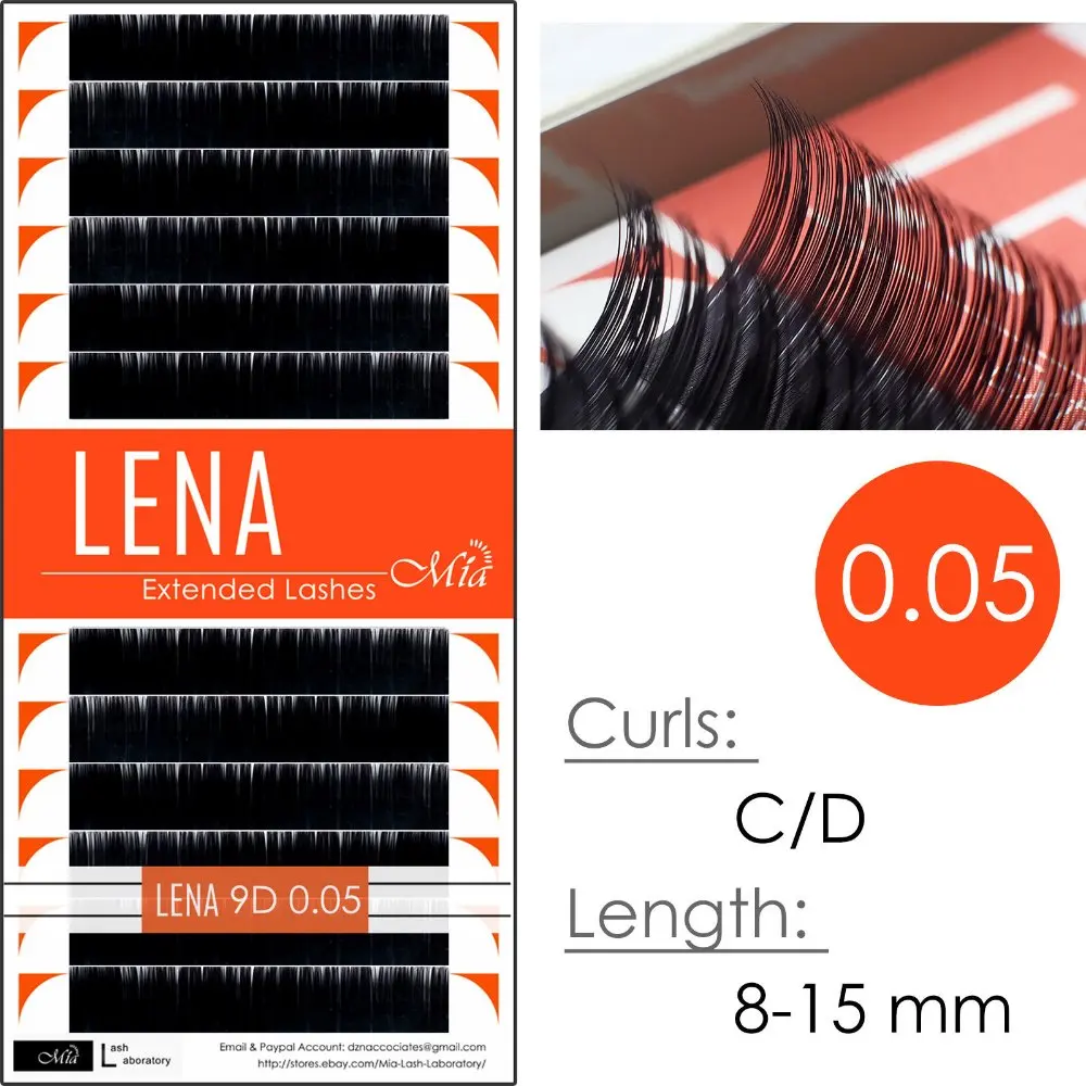 [9D 0 05 C/D 8 15 мм] LENA 9D Россия объем ресниц супер мягкий отдельных ресниц|volume lashes