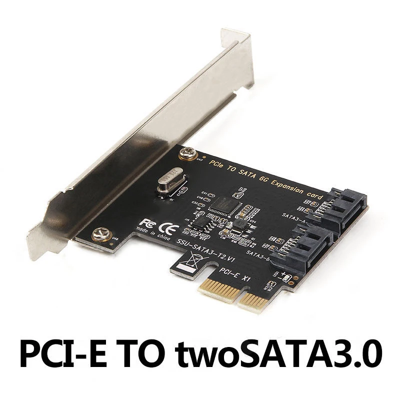 2 портовый PCI e Express для SATA 3 0 III плата адаптера расширения Mac os Linux Windows