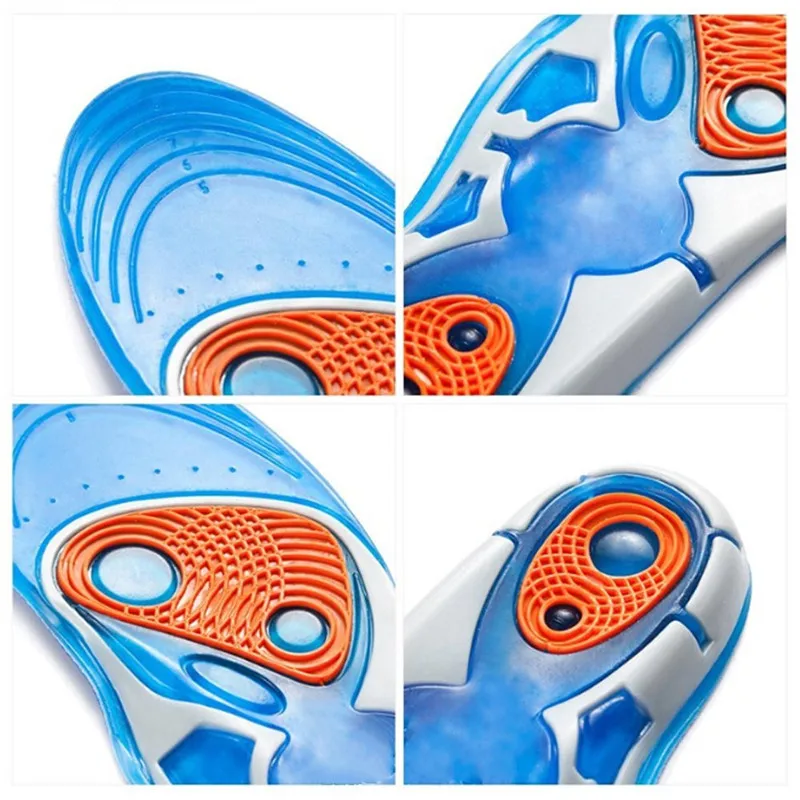 Bocan high quality gel insoles orthopedic for foot gel insoles foot care for plantar fasciitis heel spur running sport insoles