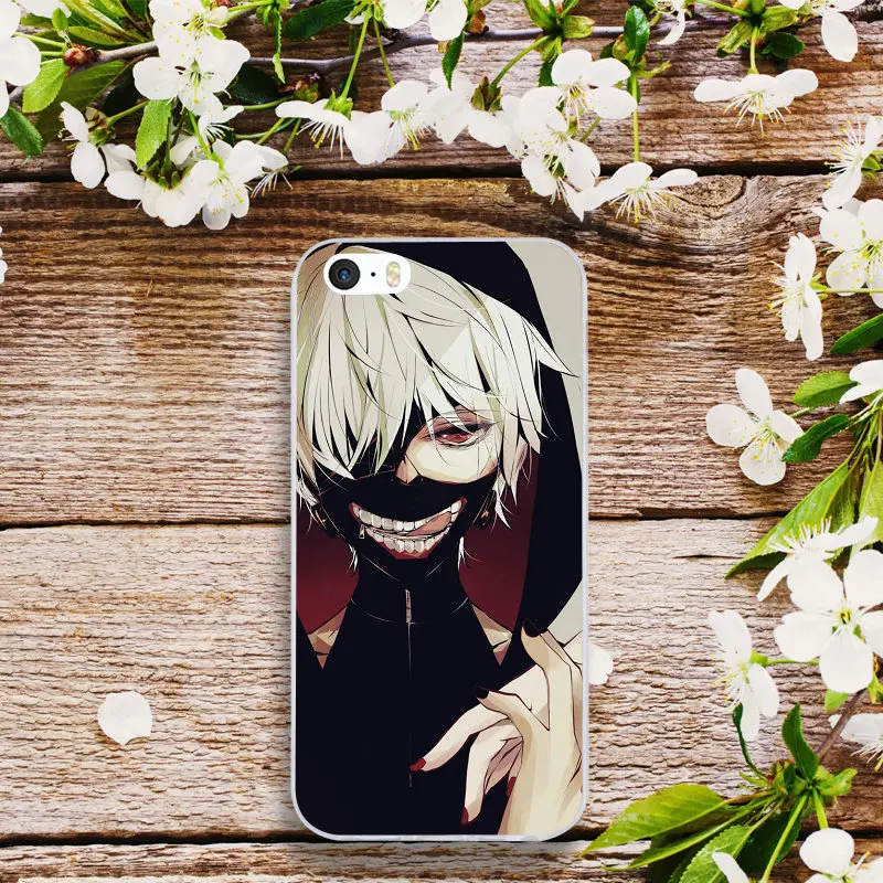 Мягкие чехлы для мобильных телефонов iPhone X XR XS Max 4 4S 5 5S 5C SE 6 6s 7 8 Plus Bags Hot Anime Tokyo Ghoul Kaneki Ken.