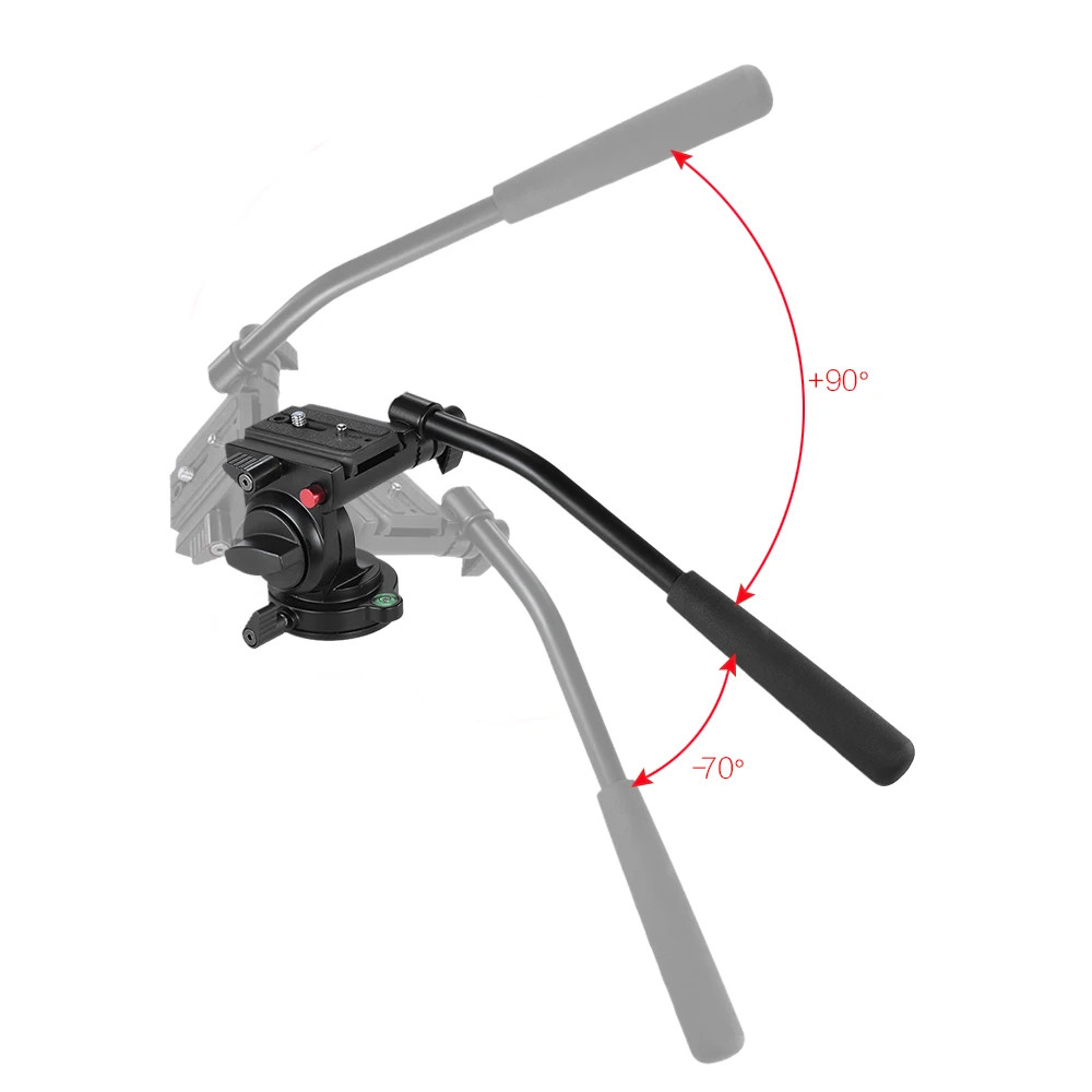 Штатив с гидравлической головкой и рукояткой для фотоаппаратов Canon Nikon|tripod head|video